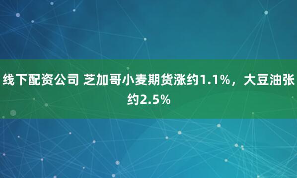 线下配资公司 芝加哥小麦期货涨约1.1%，大豆油张约2.5%